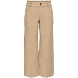 ONLY ONLY High Waisted Cropped Chino Trousers naturel FR 42-44 (EU 40-42)