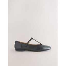 Next Chaussures plates à bout rond et bride en T Forever Comfort Brun EU 39 (UK 6)