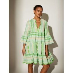 South Beach South Beach Jaquard Long Sleeve Mini Dress vert FR 42 (EU 40)