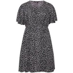 Yours Curve Yours Curve Smock Mini Dress Noir FR 48 (EU 46)
