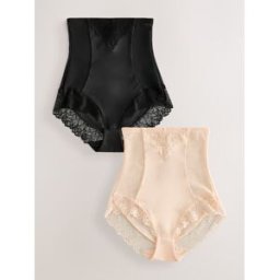 Next Culotte gainante gainante Femina (lot 2 Noir FR 40 (EU 38)
