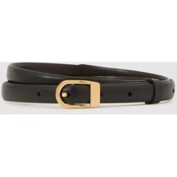 Reiss Reiss Mila Leather Mini-Buckle Belt Noir L (FR 46-48)