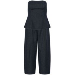 PixieGirl Petite PixieGirl Petite Bandeau Top & Wide Leg Trousers Set bleu 10 P