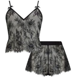 Pour Moi Pour Moi For Your Eyes Only ensemble short et caraco en dentelle Noir FR 48 (EU 46)