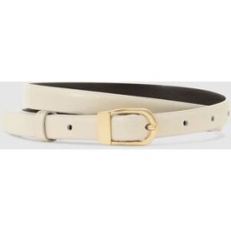 Reiss Reiss Mila Leather Mini-Buckle Belt pâle S (FR 38-40)