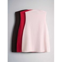 The Set The Set 3 Robes bandeau mini en jersey rouge FR 40 (EU 38)