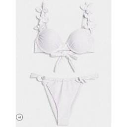 River Island River Island Cut Out Flower Bikini Set pâle FR 40 (EU 38)