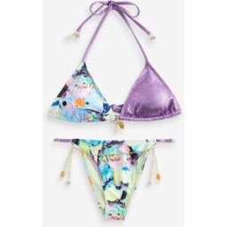 River Island River Island Terry De Havilland Butterfly Print Bikini Set violet FR 44 (EU 42)