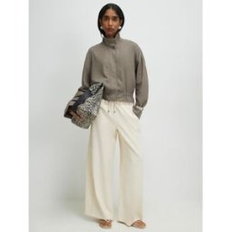 River Island River Island Wide Leg Smart Joggers crème M (FR 42-44)