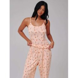 Loungeable Loungeable Cocktail Button Cami And Trousers Pyjama Set orange XL (FR 50-52)