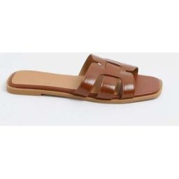 Yours Curve Yours Curve Cut Out Mule Sandals Brun EU 39 (UK 6)