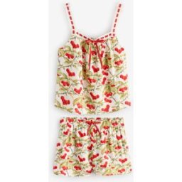 Laura Ashley Laura Ashley Cotton Dobby Woven Shorts Set rouge FR 48 (EU 46)