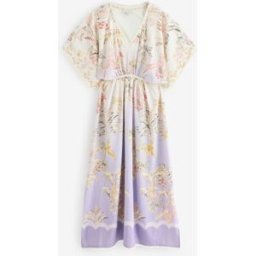 B by Ted Baker Kimono de plage kaftan en viscose mélangée Lilas Palm de B by Ted Baker violet XL (FR 50-52)