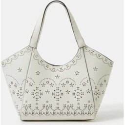 Accessorize Accessorize Laser Cut Tote Bag pâle Un an