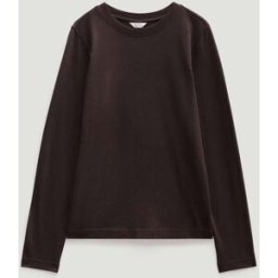Hush Hush Slim Long Sleeve T-Shirt Brun M (FR 42-44)