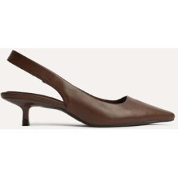 Linzi Linzi Reign Sling Back Point Toe Court Heel Shoes Brun EU 39 (UK 6)