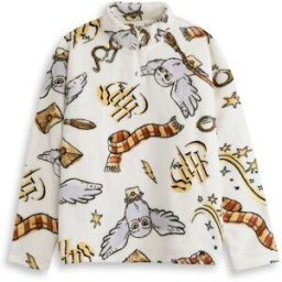 Vanilla Underground Vanilla Underground Harry Potter Hedwig Fleece Quarter Zip Jumper pâle XS (FR 36)