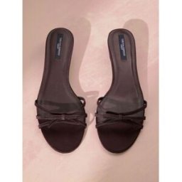 Next Mules à naud en satin Lauren de Tabitha Simmons x Next Brun EU 40 (UK 6.5)