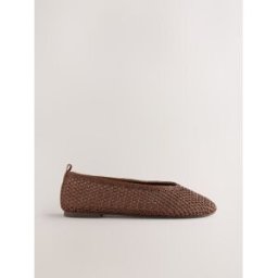 Next Ballerines Forever Comfort échancrées au crochet Brun EU 41 (UK 7)