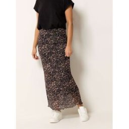 M & Co M & Co Mesh Maxi Skirt Brun FR 40 Petite (EU 38 P)