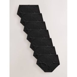 Next Lot de 7 slips en coton mélangé Noir FR 38 (EU 36)