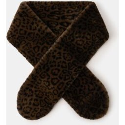 Accessorize Accessorize Faux Fur Leopard Print Stole Scarf Imprimé animal Un an