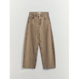 BHOEM Jean taille mi-haute Coupe ballon Brun FR 36 (EU 34)
