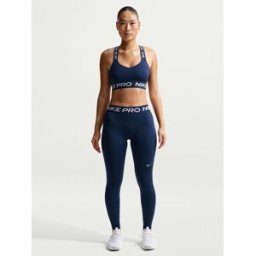Nike Nike Pro Mid Rise Full Length Leggings bleu S (FR 38-40)