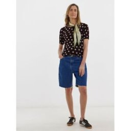 JD Williams JD Williams Polka Dot Knitted Jumper Brun FR 50-52 (EU 48-50)