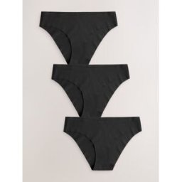 Next Culotte invisible confort sans VPL 3 Pack Noir FR 40 (EU 38)