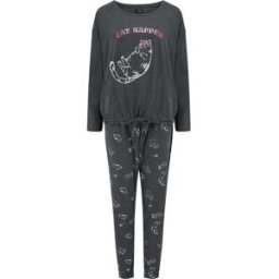 Pour Moi Pour Moi Jersey Cotton Dog Pyjamas Set Gris FR 40 (EU 38)