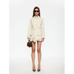 Lioness Lioness Wiseguy Tailored Long Sleeve Mini Dress crème S (FR 38-40)