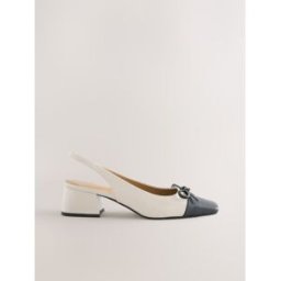 Next Talons à bride arrière et bout carré Forever Comfort crème EU 37 (UK 4)