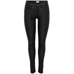 ONLY ONLY Mid Waist Coated Trousers Noir FR 38 (EU 36)