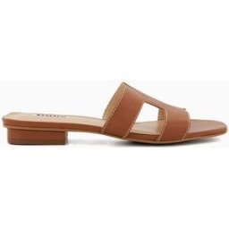 Dune London Dune London Leather Loupe Smart Slider Sandals Brun EU 38 (UK 5)