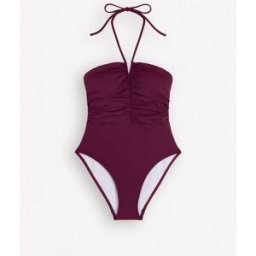 Boden Boden Gather String Swimsuit Brun FR 46 Regular (EU 44 R)