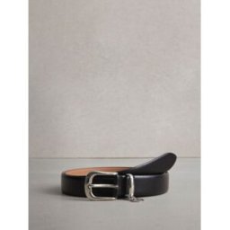Next N. Ceinture en cuir avec breloque logo Premium Made In Italie Noir M (FR 42-44)