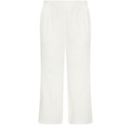 Yours Curve Yours Curve Pull On Wide Leg Trousers With Linen pâle FR 50 x 30L