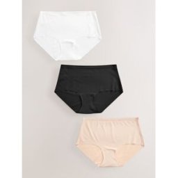 Next Culotte invisible confort sans VPL 3 Pack Noir FR 40 (EU 38)