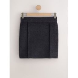 Next Ensemble mini-jupe en chenille avec détails de coutures Gris M Regular (FR 42-44)