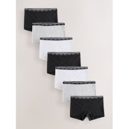 Next Lot de 7 culottes à logo en coton Noir FR 40 (EU 38)