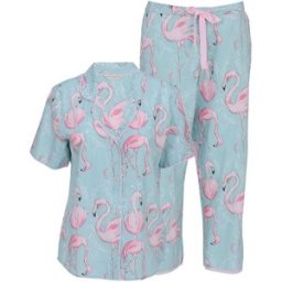 Cyberjammies Cyberjammies Flamingo Print Short Sleeve Pyjamas Set vert FR 44 (EU 42)