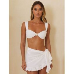 Moda Minx Moda Minx Amour Short à volants en tissu de bain pâle M-L (FR 42-48)