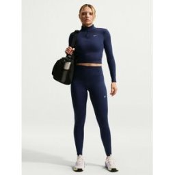 Nike Nike One Seamless Front High Waisted Full Length Leggings bleu S (FR 38-40)