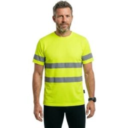 U-power T-shirt à Manches Courtes Mizar 3 Unités Yellow Fluo S