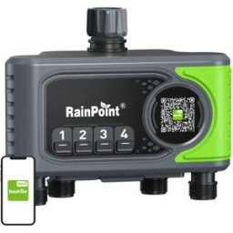 Rainpoint Programmateur D´arrosage Wi-fi 4 Zones Avec Passerelle Grey / White One Size
