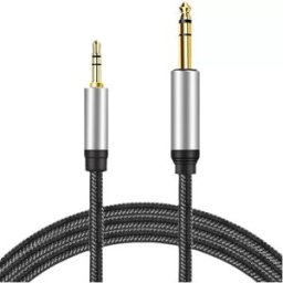 INF Câble Audio 6.5mm vers 3.5mm Mâle à Mâle - Connectez Vos Appareils Facilement 2 m