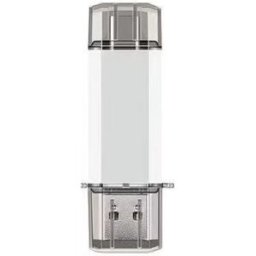 INF Clé USB 2-en-1 Courte Haute Vitesse USB 3.0 - Transfert Facile entre Ordinateur et Téléphone Blanc 64 Go