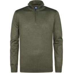Petrol Industries Pull à Demi-zip M-3050-kwc207 Mossy Stone L Homme