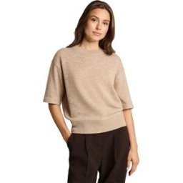 Tom Tailor Sweat à Manches Courtes 1053214 Preppy Plum Melange S Homme,Femme